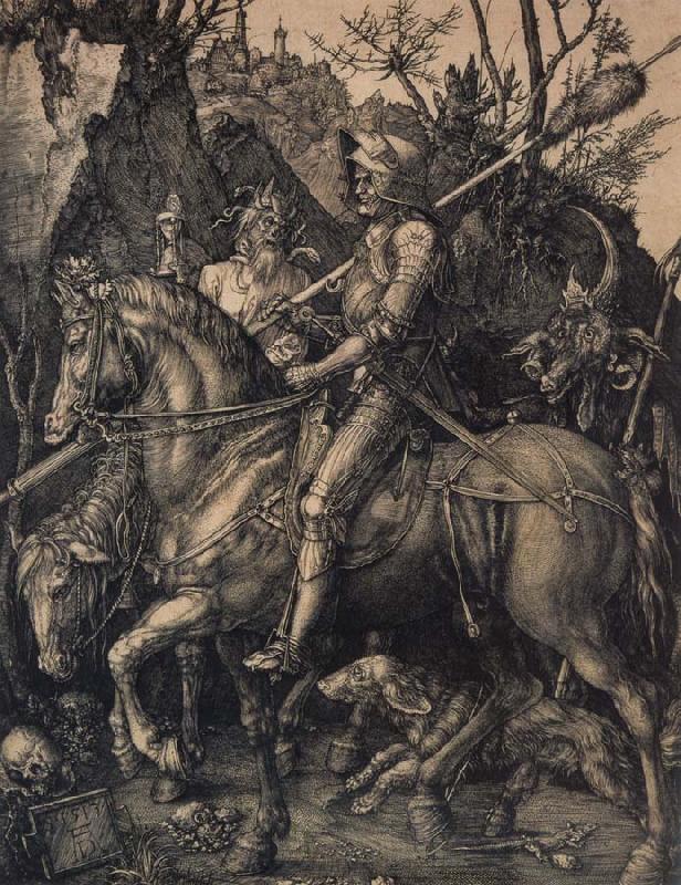 Albrecht Durer Knight death and devil France oil painting art